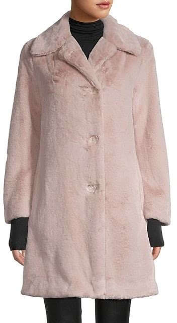 Burberry Tenbridge Faux Fur Coat on SALE 